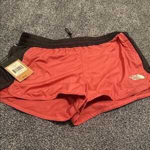 The North Face Women's Athletic Shorts - Red and Black
